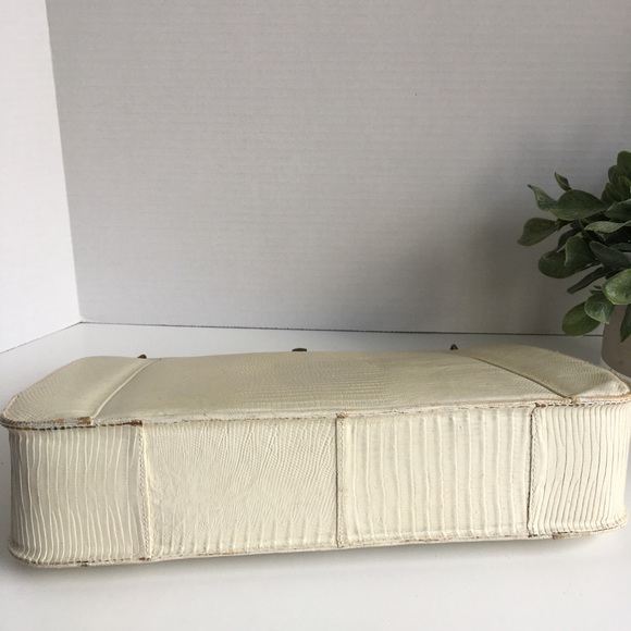 Vintage Creme Lizard Bag - Picture 8 of 11